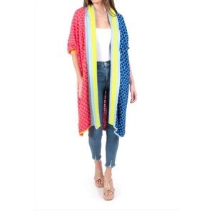 Colorful Women's Open Front Cardigan